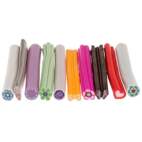 Palčke iz fimo mase - različne oblike, 10 kos + rezilo