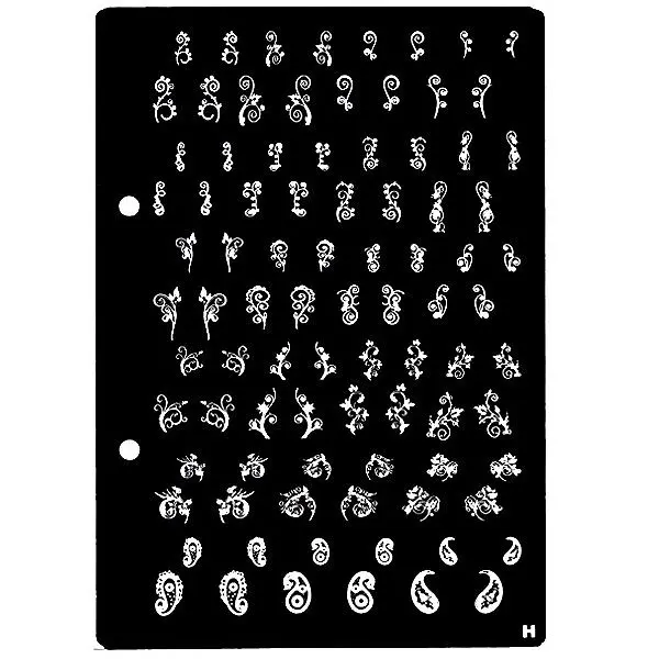 XL šablona za štempljanje, H